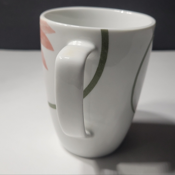 Corelle Coordinates Coffee Mug Tea Cup White with Pretty Pink Flowers Porcelain - Picture 4 of 9